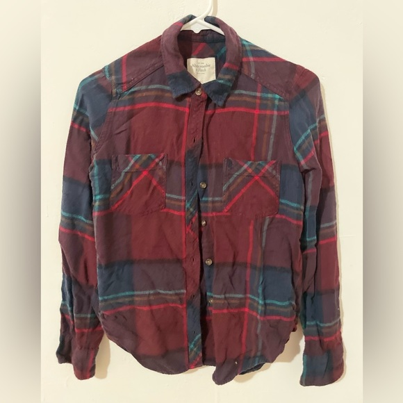 Abercrombie & Fitch women’s flannel small - Picture 1 of 2
